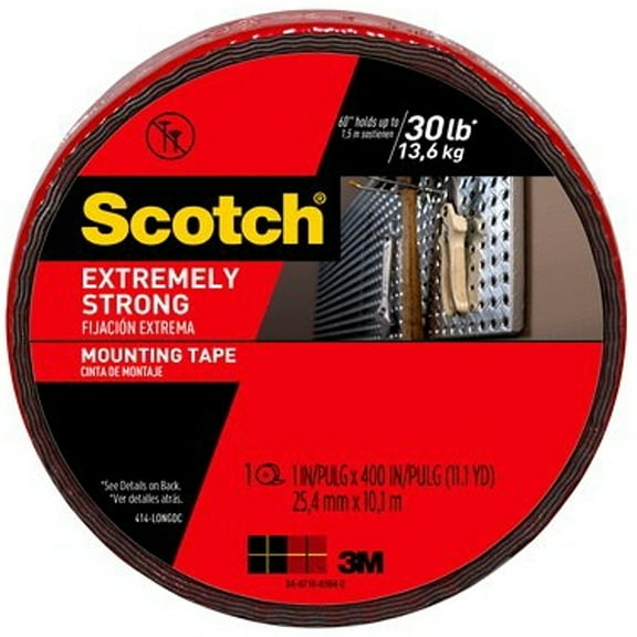 3M Extreme Mounting Tapes, All Weather, 1 in x 33.3 ft