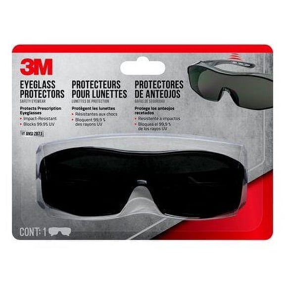 3M Eyeglass Protectors Anti-Scratch, 47032H1-DC, Gray, Gray Lens, 6/case