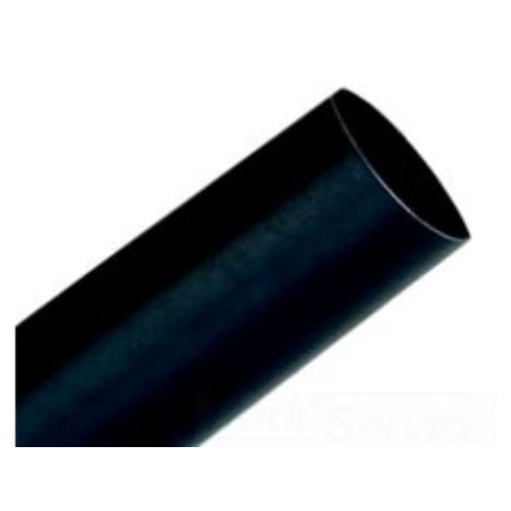 3M FP301-1-48IN-BLACK-HDR-5-PCS Tubing 1, 2:1 THIN WALL, 48" BLACK, HDR LABEL, 5 PCS