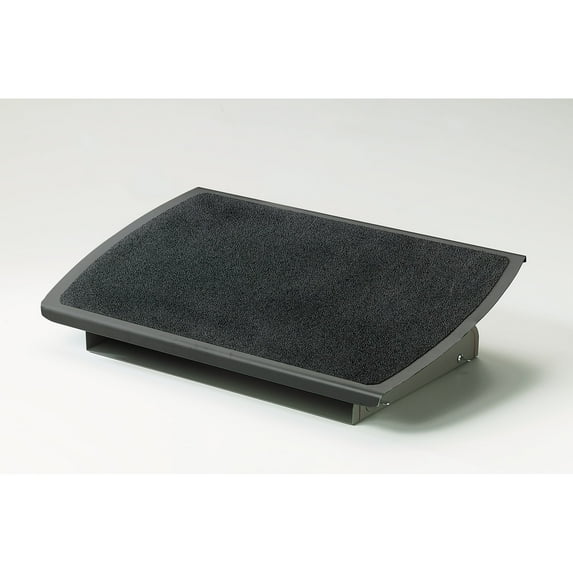 3M FR530CB Adjustable Steel Footrest, Nonslip Surface, 22w x14d, Charcoal/Black