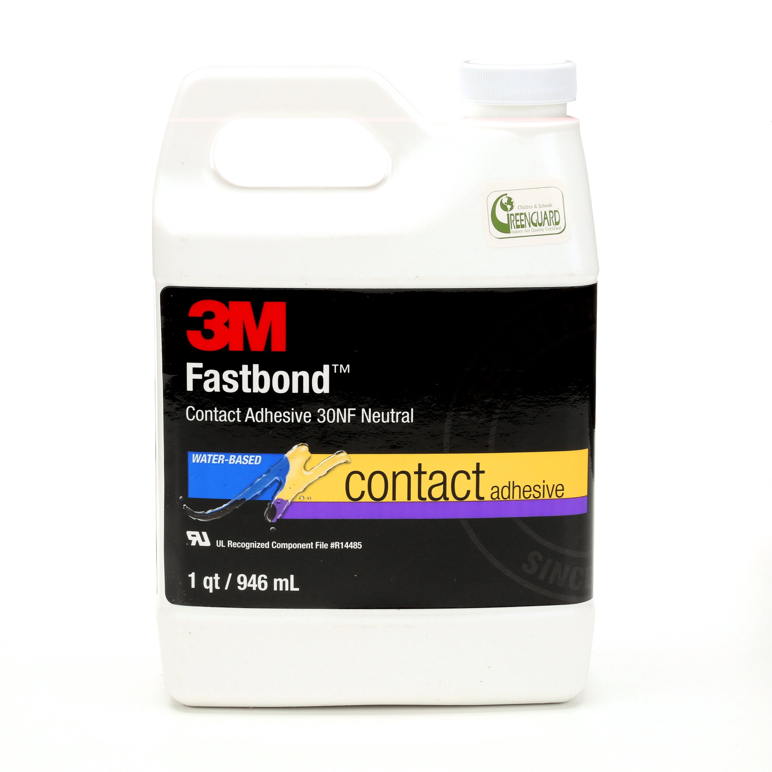3M Fastbond Contact Adhesive 30NF, Neutral, 1 Quart Can, 12/case ...