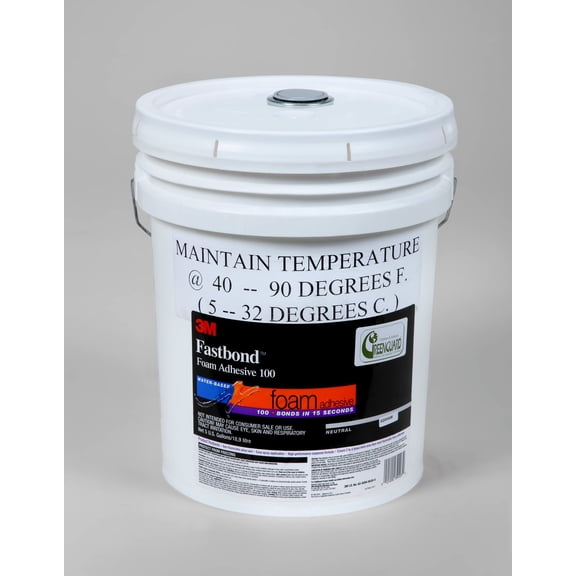 3M Fastbond Foam Adhesive 100NF, Neutral, 5 Gallon Drum (Pail)