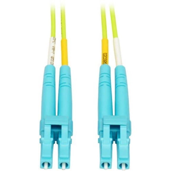 3M Fiber Optic for Network Device 9.84 ft. 2 x LC Male Network Duplex Multimode Fiber Patch Cable - Lime Green