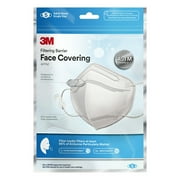 3M Filtering Barrier Face Covering, One Size Fits All, 5/Pack
