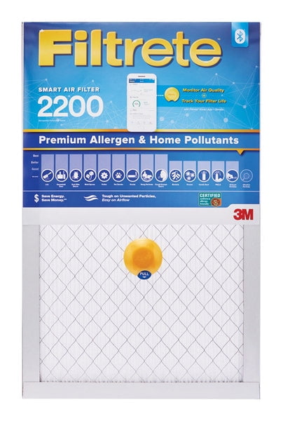 3M Filtrete 20 in. W X 30 in. H X 1 in. D Fiberglass 13 MERV Pleated Smart Air Filter (Pack of 4)