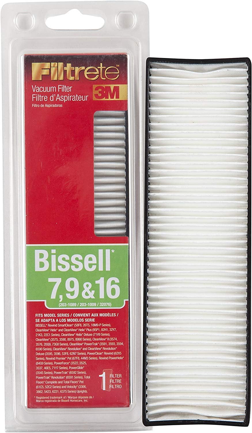 3M Filtrete Bissell 7, 9 & 16 Allergen Vacuum Filter