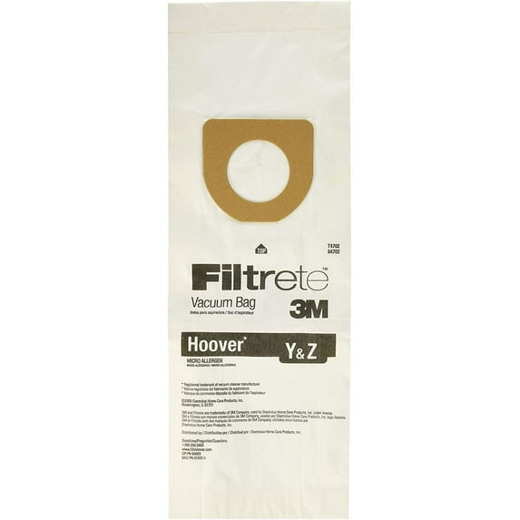 3M Filtrete Hoover Y & Z Micro Allergen Vacuum Bag