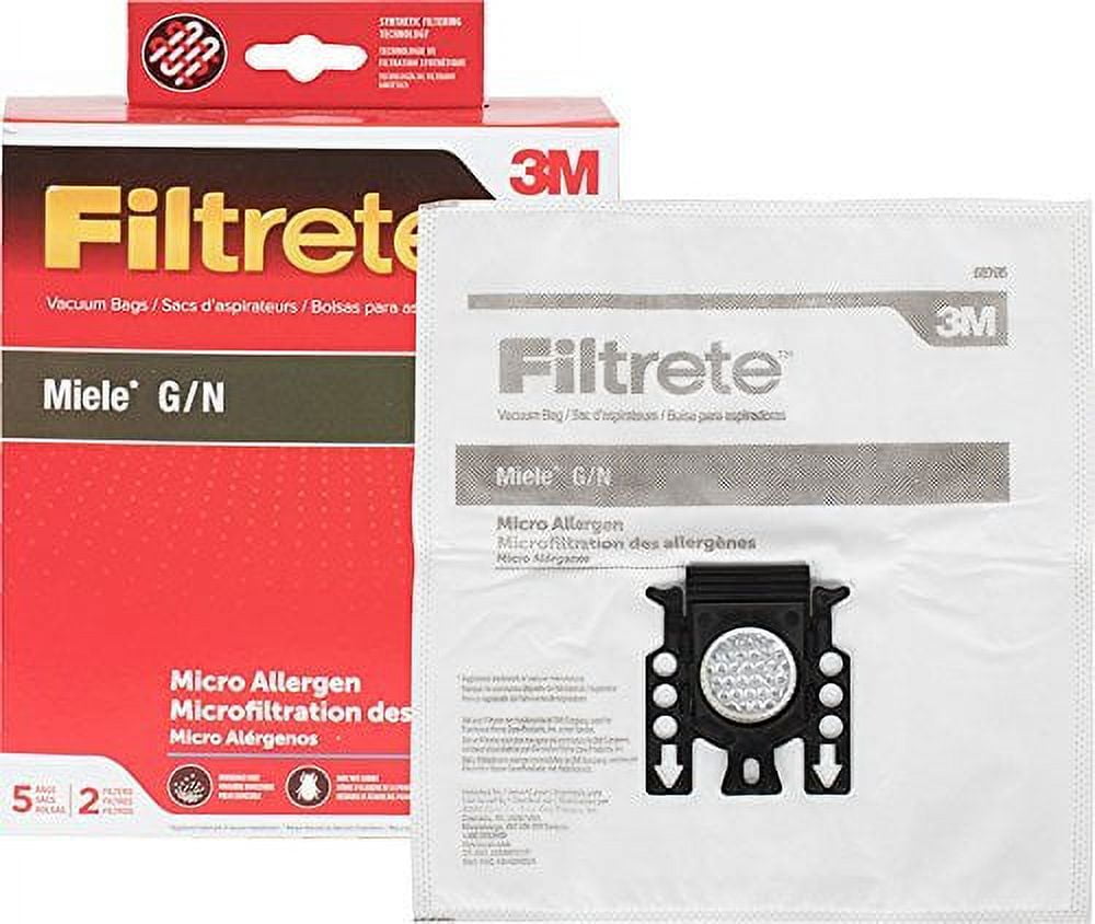 3M Filtrete Miele G/N Synthetic Vacuum Bag, Single Unit