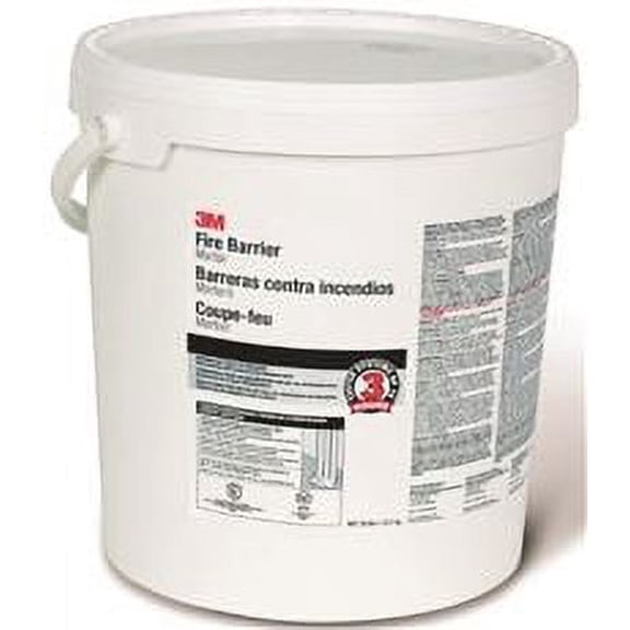 3M Fire Barrier Mortar, 5 Gallon Pail