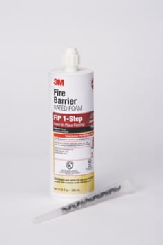 3M&trade; Fire Barrier Rated Foam FIP 1-Step, Maroon, 12.85 fl oz Cartridge, (6 Each) Case (Case of 6) SKU 7100020738