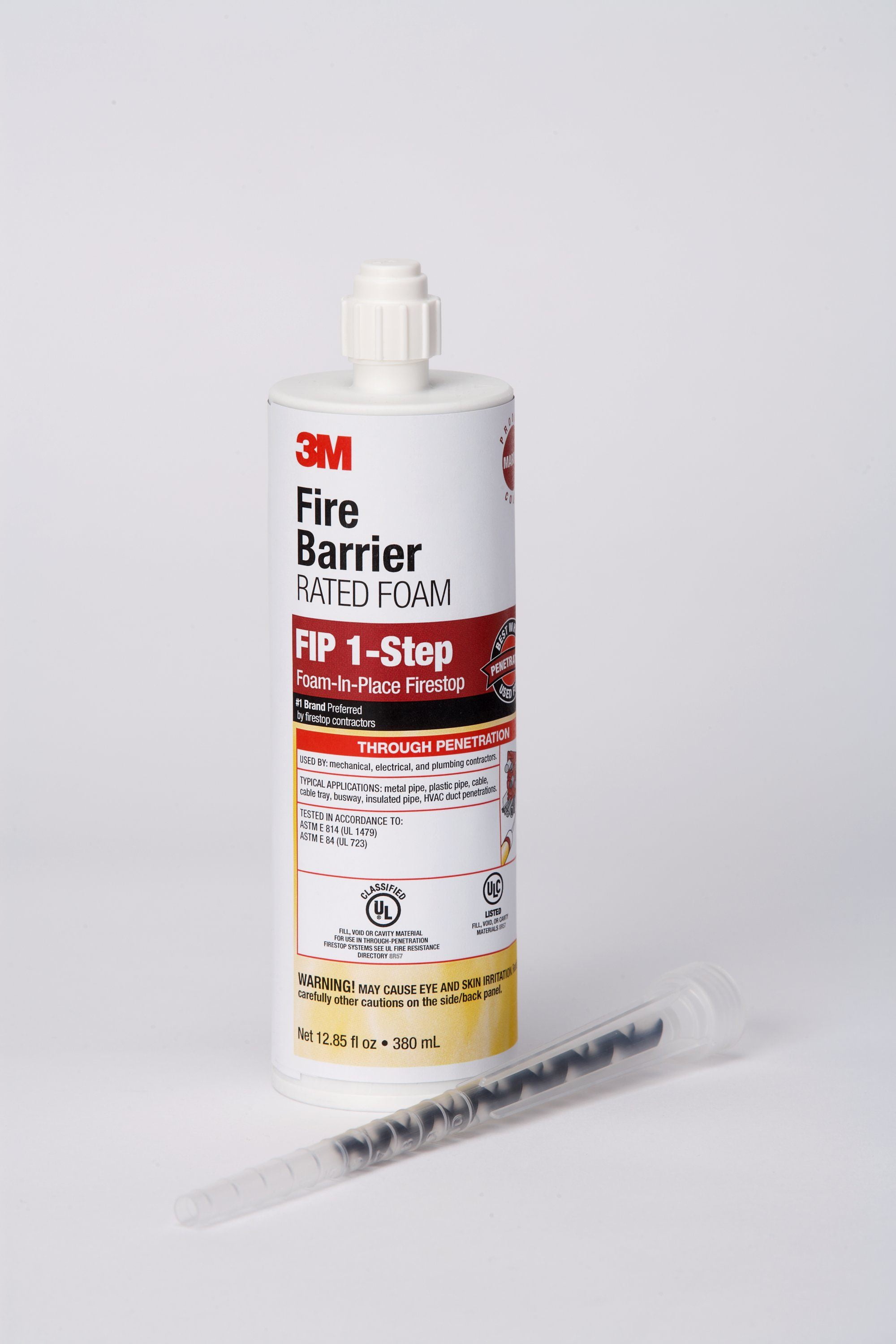 3M Fire Barrier مصنفة رغوة ، FIP 1 - خطوة ، 12.85 fl oz Cartridge ، 6 / case