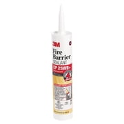 3M Fire Barrier Sealant CP 25WB+, Red Color, One-Component, Gun-Grade, Latex-Based, Intumescent Material, 10.1 fl oz Cartridge