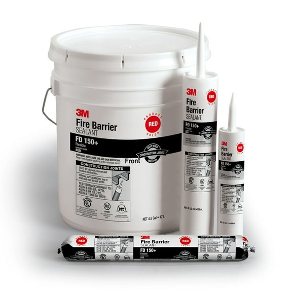 3M Fire Barrier Sealant FD 150+, Red, 10.1 fl oz Cartridge, 12/case