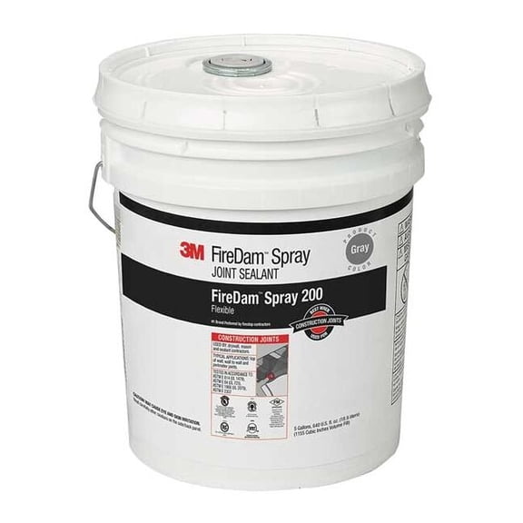 3m Fire Barrier Sealant,5 gal.,Gray FIREDAM200-5G
