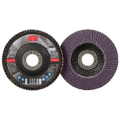 3M Flap Disc 769F, 05907, T29, 4 1/2 in x 7/8 in, 60+ YF-weight, 10 per case