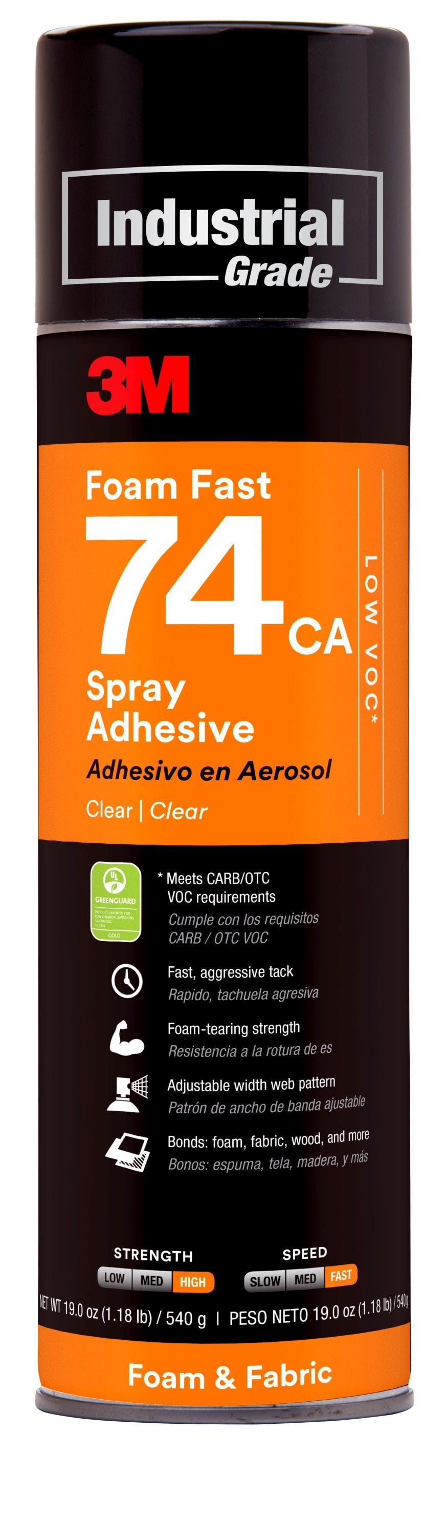 3M Foam Fast 74 CA Spray Adhesive Low VOC