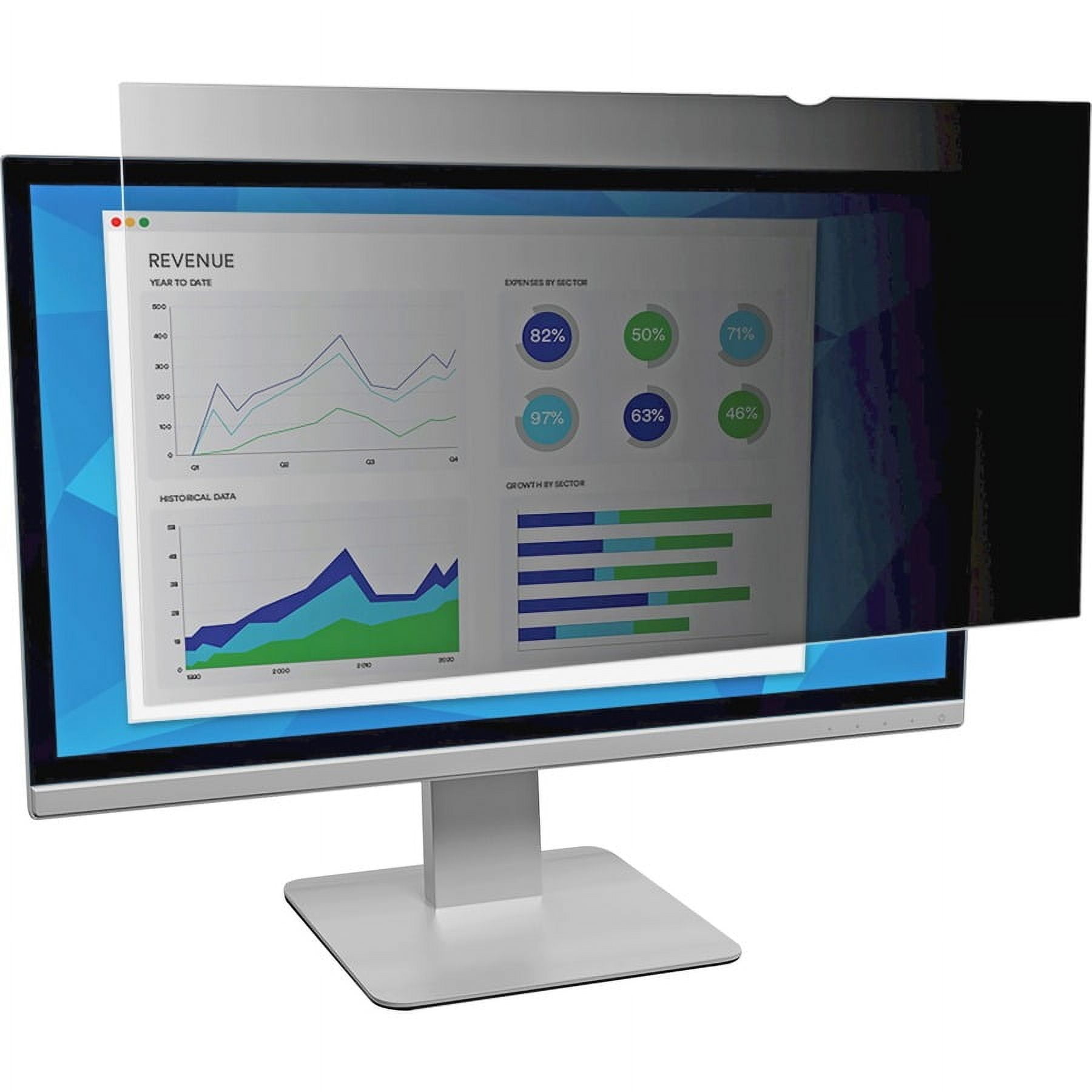 Monitor Filter 3M Anti-Glare Blackout Frameless Privacy Filter for 22 in. Widescreen ...