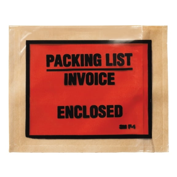 Scotch Full Print Packing List Envelopes F1, 4.5 in x 5.5 in, 1000 Mailers/Pack
