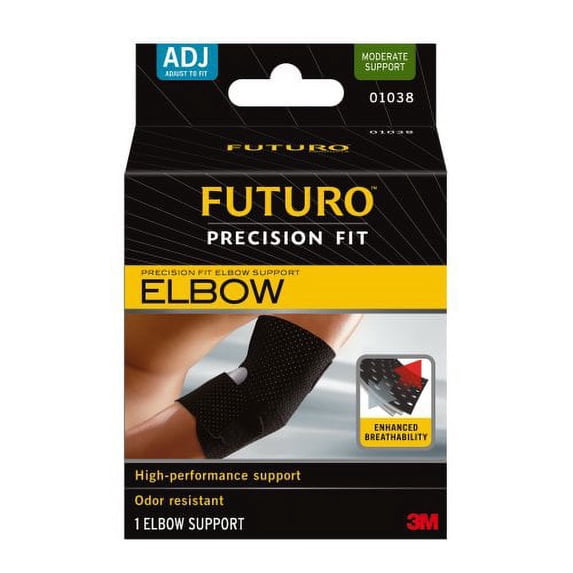3M™ Futuro™ Elbow Support, Black, One Size Fits Most, 12/Case (971882_CS)