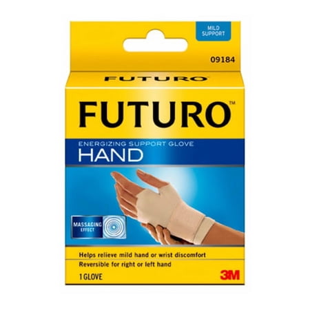 3M Futuro Energizing Support Glove, Reversible for Right and Left Hand, Large or XL, 1 Ea, 2 Pack