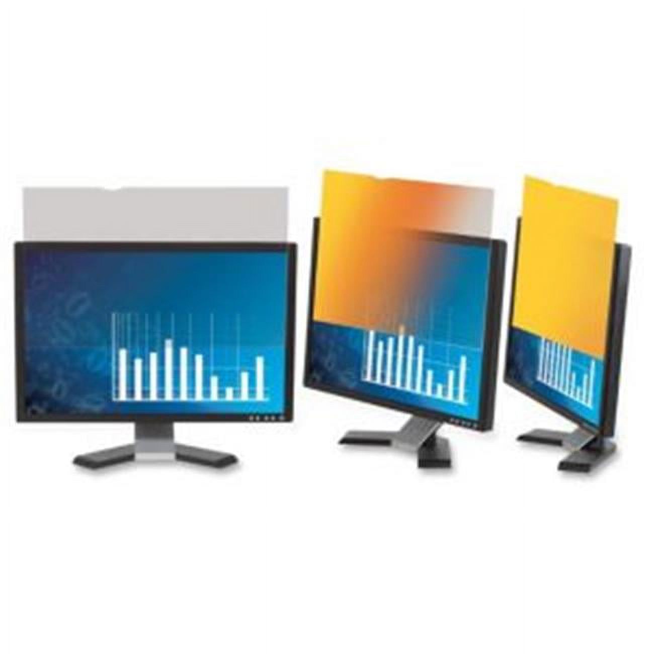 Solid Gold Computer Monitor 3M GF190W1B 19 in. Frameless Gold LCD Widescreen Monitor - 16-10 Aspect ...