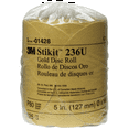 thumbnail image 1 of 3M GOLD DISC ROLLS STIKIT P80 5IN 125/ROLL, 1 of 7