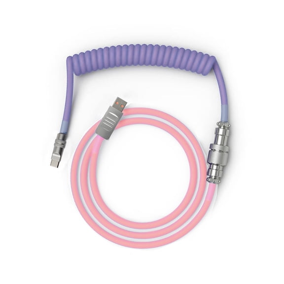 3M Gameplay Keyboard Extension Cable (Silicone + Zinc Alloy)  USB-A to C, 8kbps USB 2.0 for Gamers, Traders & Software Developers