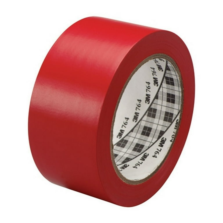 Pack-n-Tape  3M 764 General Purpose Vinyl Tape Red plastic core