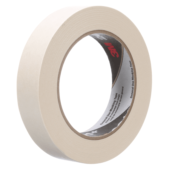 General Use Masking Tape 201+, 24 mm x 55 m x 4.4 mil, Tan