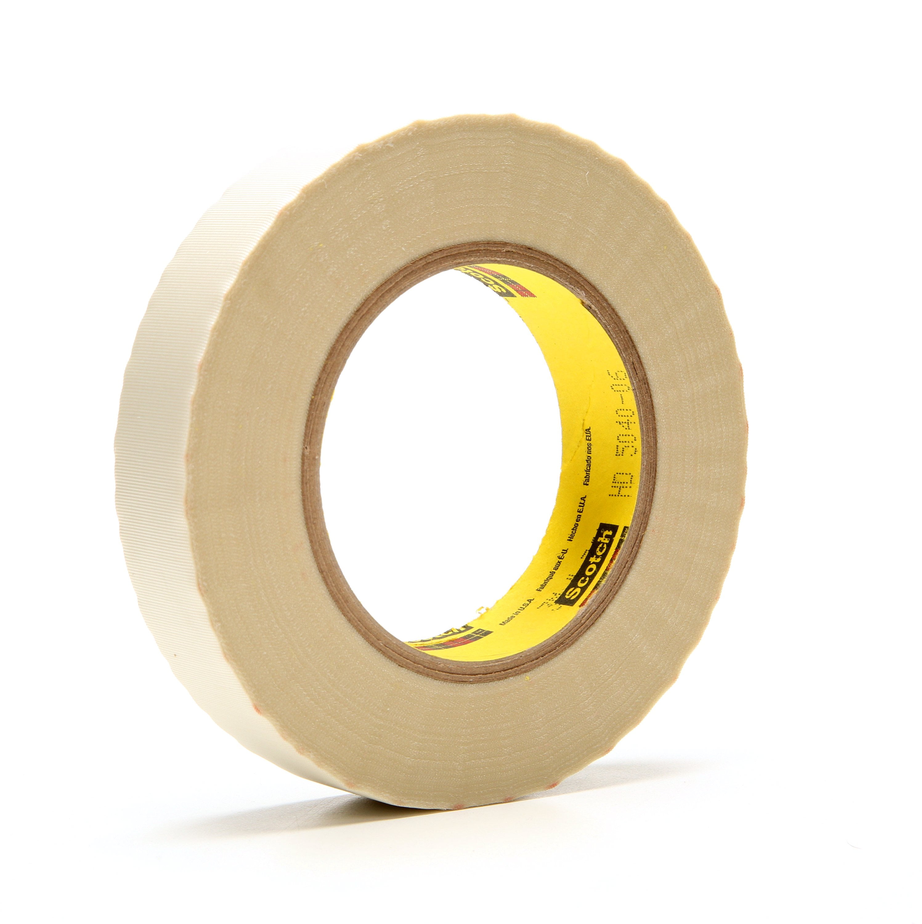 3M Glass Cloth Tape 361, White, 1 in x 60 yd, 6.4 mil, 9 rolls per case, Individually Wrapped Conveniently Packaged