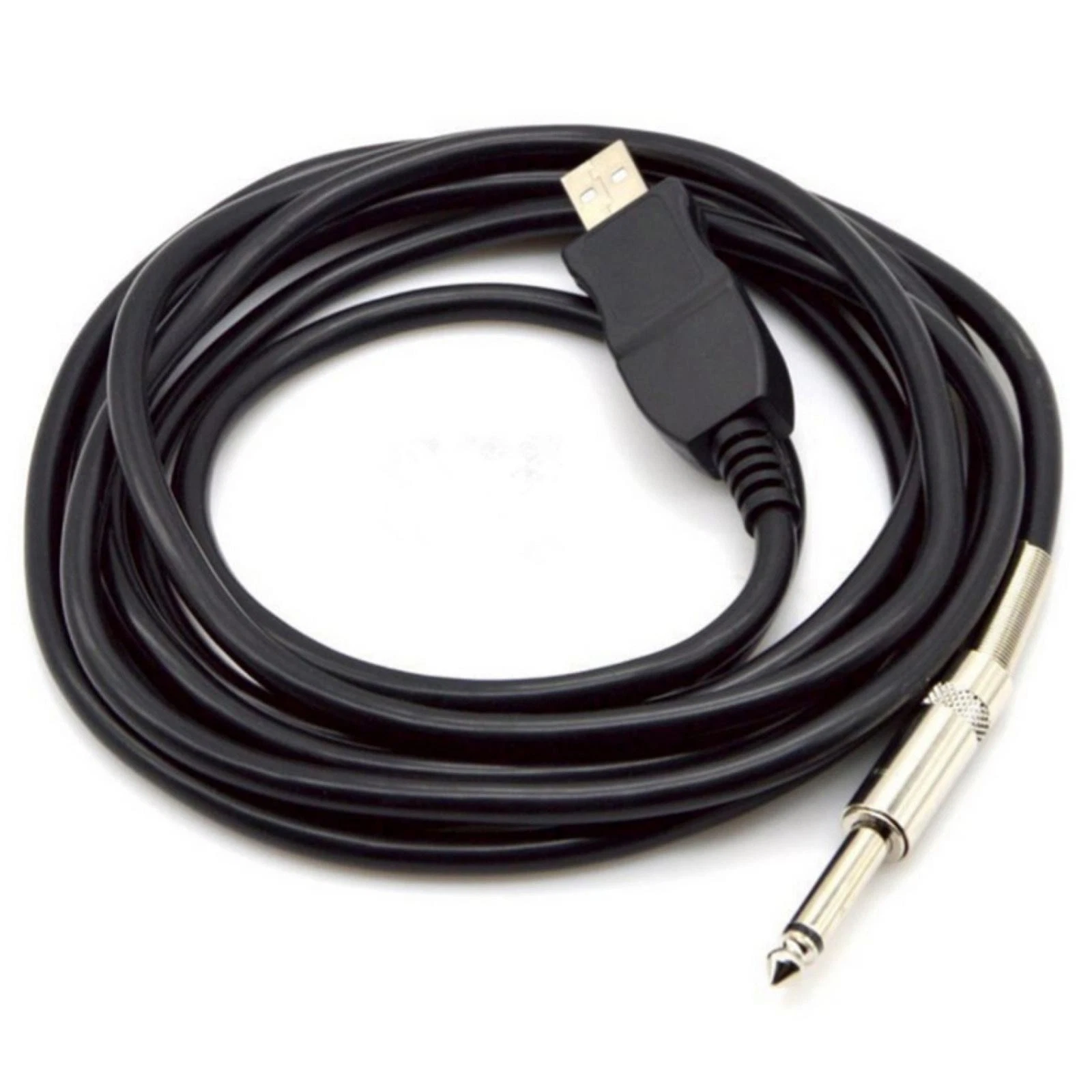 3M Guitar Bass 1/4'' USB to 6.3mm Jack Link Connection Instrument ...