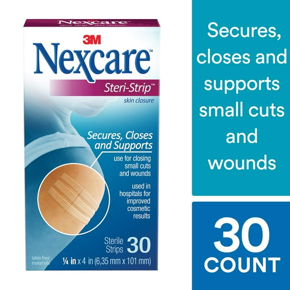 3M H1546 Nexcare Steri-Strip Skin Closure 1/4 in. x 4 in. (Box of 30)