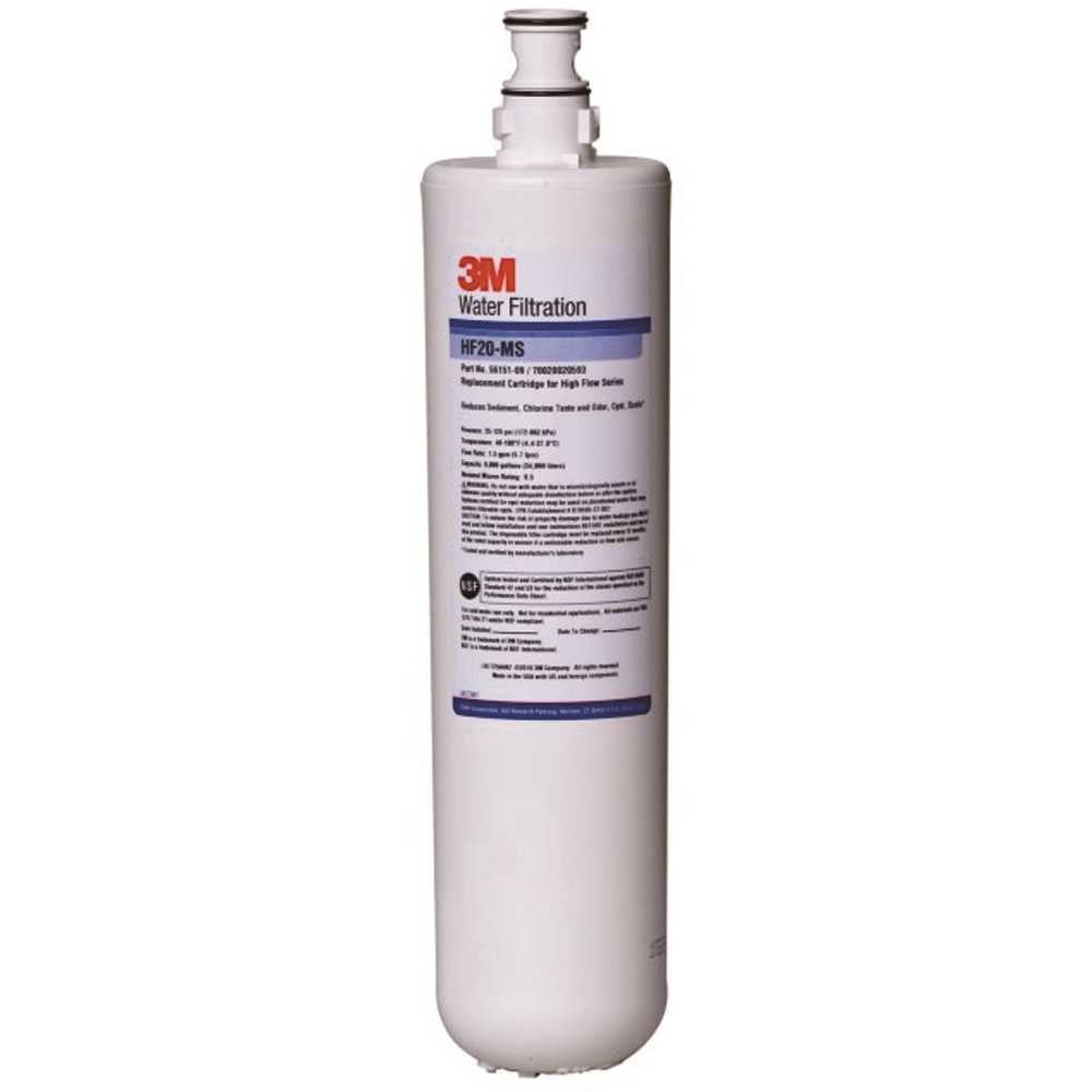 3M HF20-MS 4" White Polypropylene Water Filter Cartridge