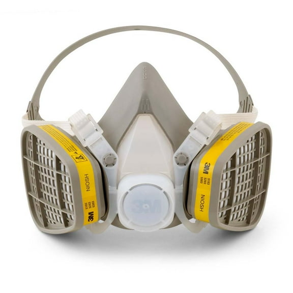 3M Half Facepiece Disposable Respirator Assembly 5203, Organic Vapor/Acid Gas, Medium