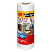 3M Hand-Masker Masking Plastic, 6 in x 120 yd, White, Durable, Moldable
