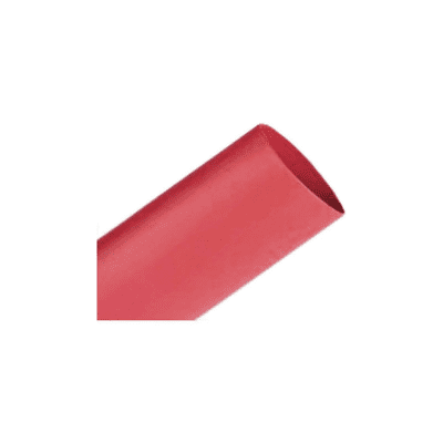 3M Heat Shrink Thin-Wall Tubing FP-301-1-48"-Red-Hdr-5 Pcs, 48 in Length