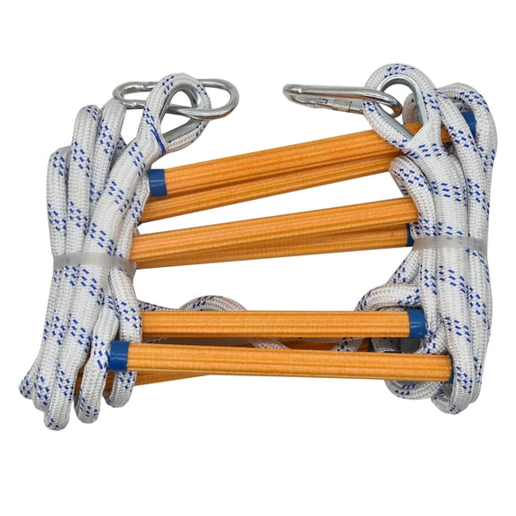 3M Heavy Duty Climbing Rope Ladder with Resin Steps, Outdoor Access Ladder for Kayak Canoe Inflatable Boat