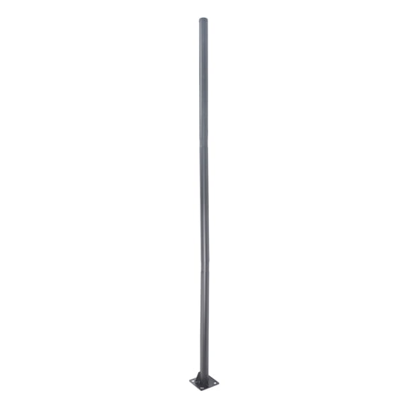 3M Heavy Duty Welded Galvanized Steel Shade Sail Support Post with Rings for Deck Pool Garden