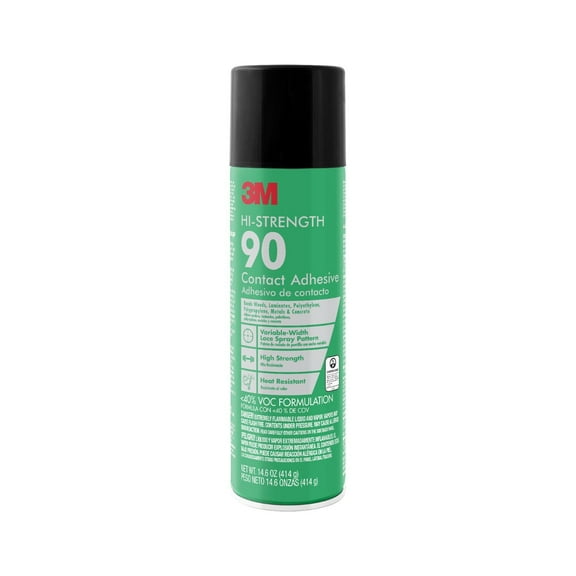 3M Hi-Strength 90 Contact Adhesive, Low VOC, 14.6 oz