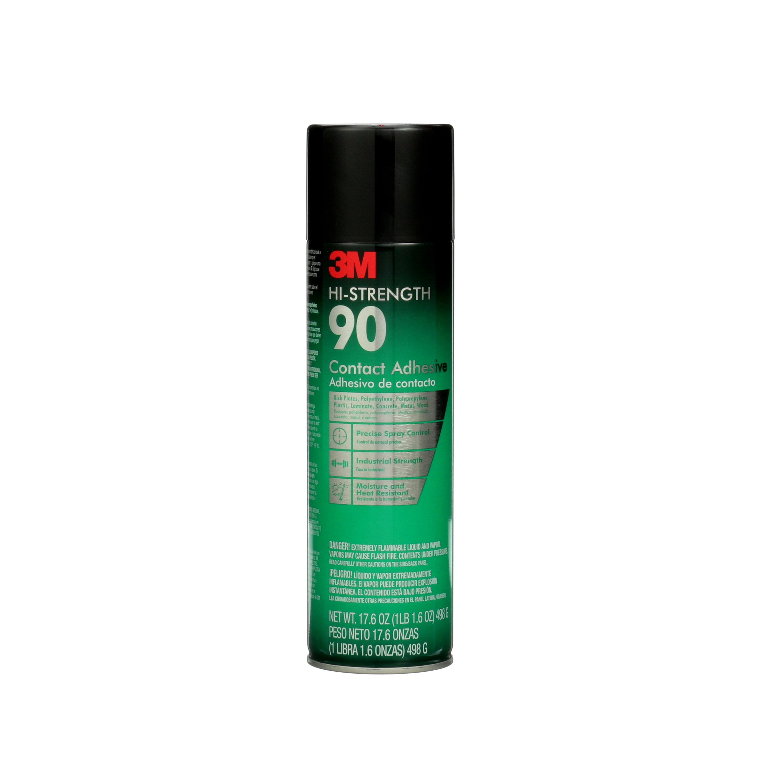 3M 021200-30023 Hi-Strength 90 Spray Adhesive, 24 oz, Aerosol Can, Cle –