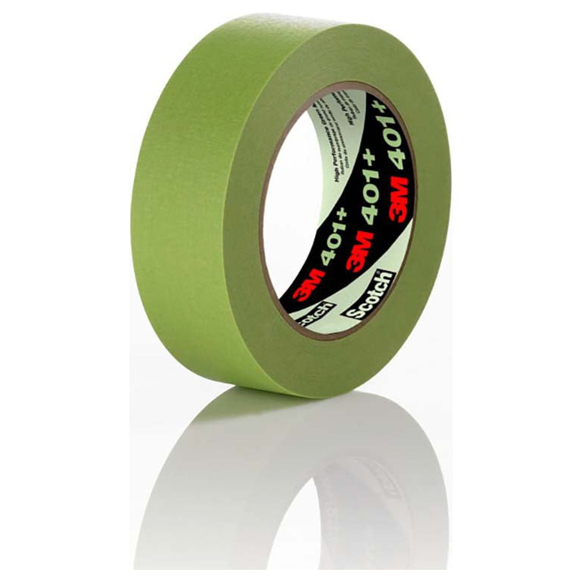 3M High Performance Green Masking Tape 401+, 72 Mm X 55 M, 6.7 Mil  7000124899