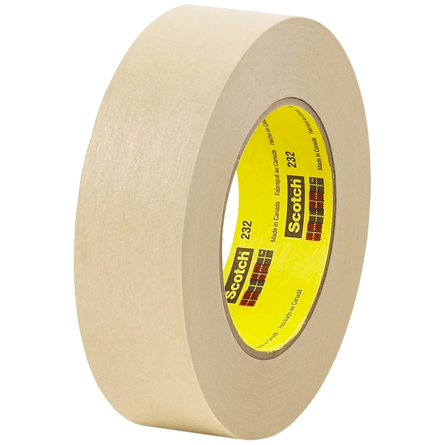 3M High Performance Masking Tape (232): 2 in. (48mm actual) x 60 yds. (Natural)