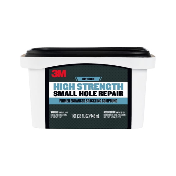 3M High Strength Small Hole Repair, Primer Enhanced, White, Interior Use, 32 oz.