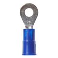 thumbnail image 1 of 3M Highland Vinyl Insulated Ring Terminal RV14-8Q, AWG 16-14, standard-style ring tongue fits around the stud, 25/bag, 1 of 1