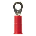 thumbnail image 1 of 3M Highland Vinyl Insulated Ring Terminal RV18-8Q, AWG 22-18, standard-style ring tongue fits around the stud, 25/bag, 1 of 1