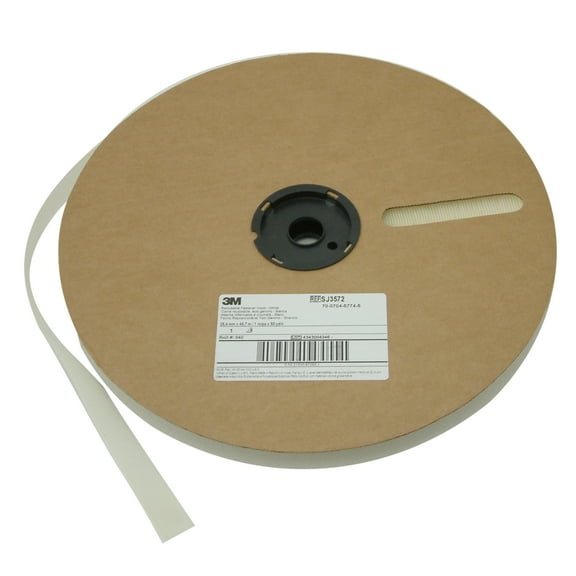 3M Scotchmate Fastener [Hook & Loop]: 1 in. x 50 yds.  Hook-Side Only (White)