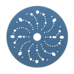 3M Hookit Blue Abrasive Disc 321U, 36180, 6 in, 320 grade, Multi-hole, 50 discs per carton, 4 cartons per case