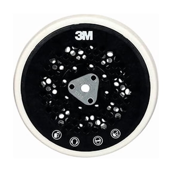 3M Hookit Clean Sanding Multi -Connection Disc Pad 30062, 6 in (150 mm), 53 Holes 30062