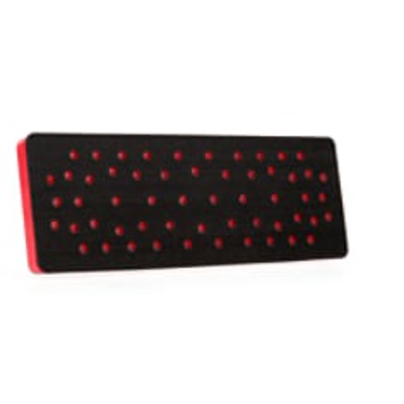 3M Hookit Clean Sanding Pad 28531, 70 mm x 198 mm x 12.7 mm 33 Holes Red Foam, 5 ea/Case (Case of 5) SKU 7000119342