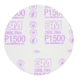 thumbnail image 1 of 3M Hookit Finishing Film Abrasive Disc 260L, 00950, 6 in, P1500, 1 of 3